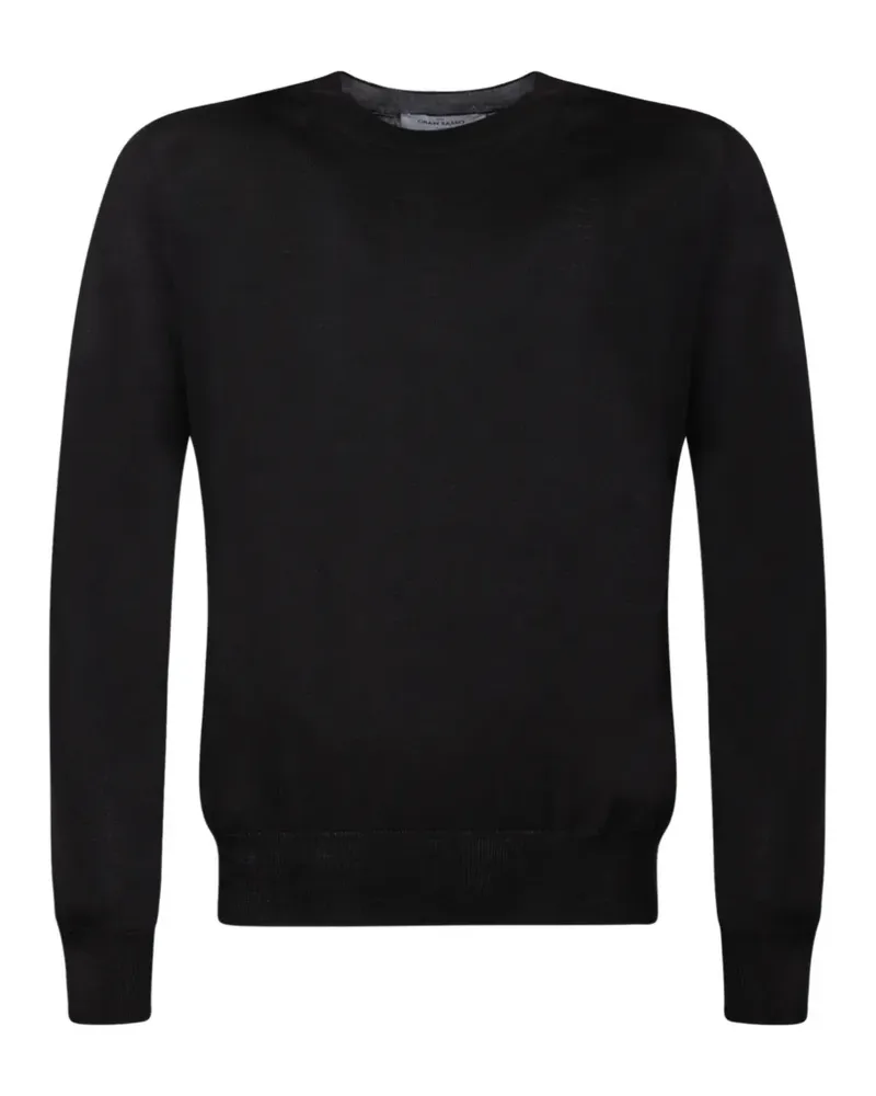Gran Sasso crew-neck long-sleeve sweater - Schwarz Schwarz