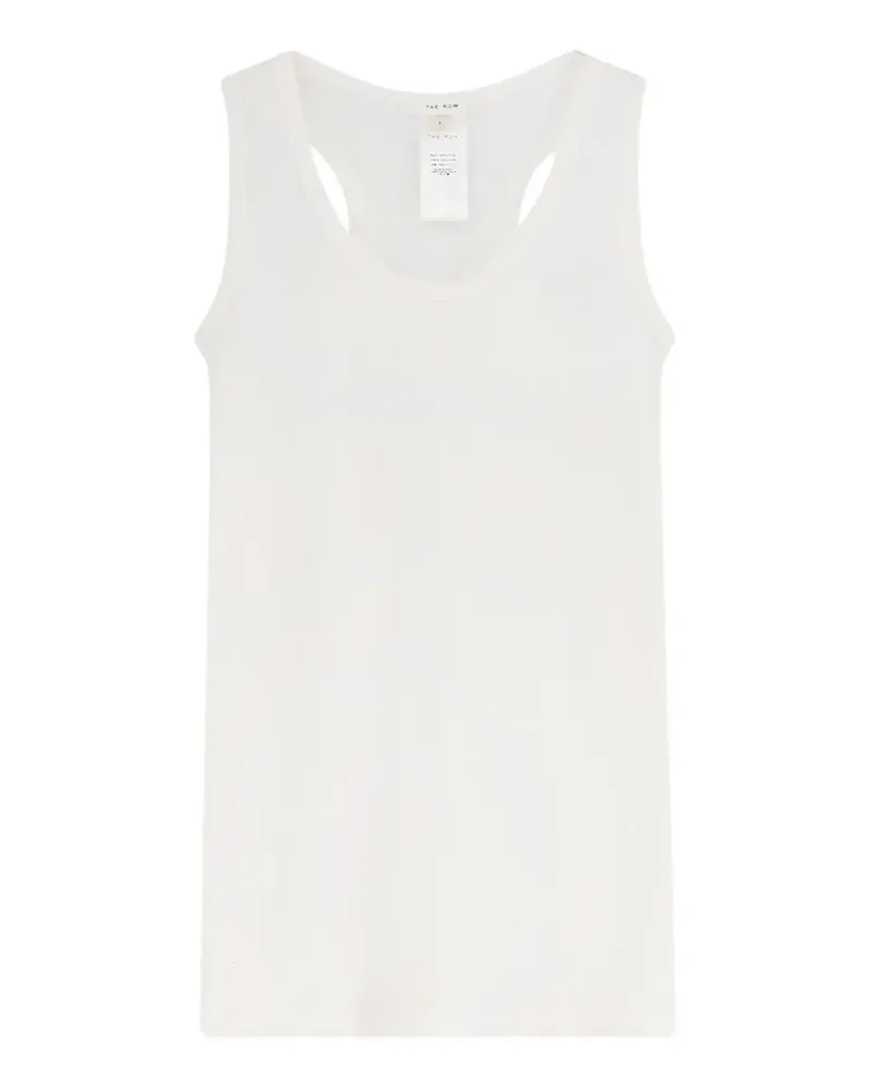 The Row Cendrea ribbed racerback tank top - Weiß Weiß