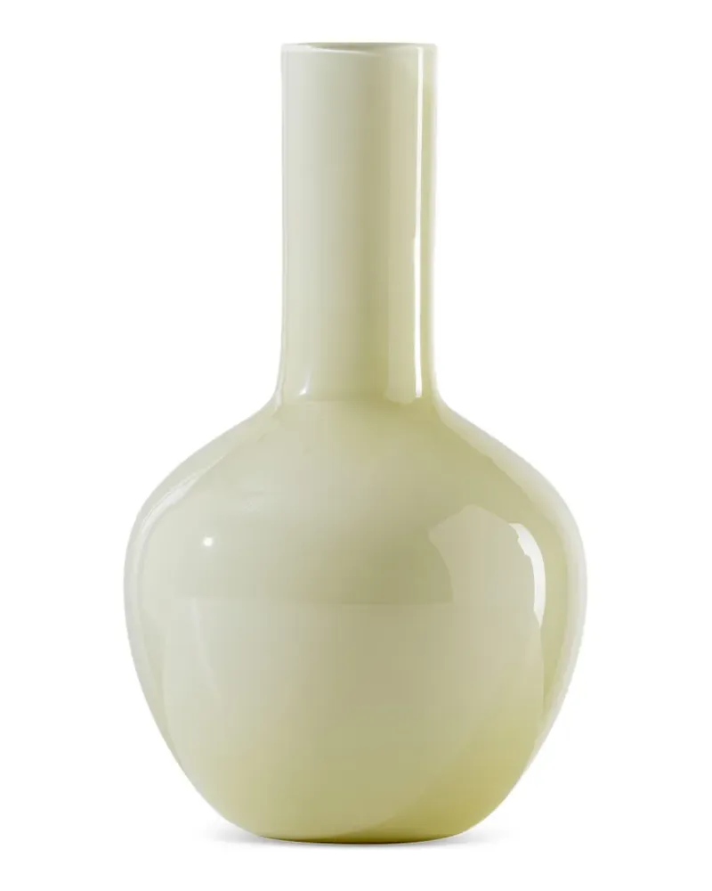 Venini Opachi glossy-finish bulbous vase - Gelb Gelb
