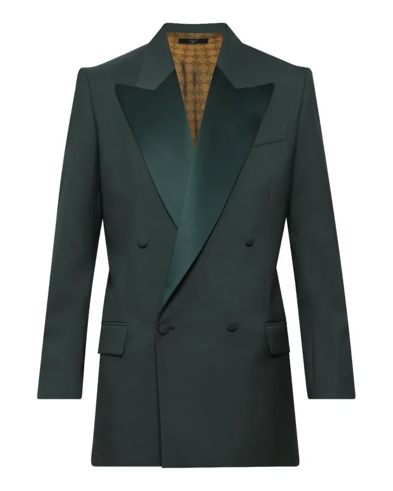 Amiri Sakko mit Revers aus Satin - Grün Grün