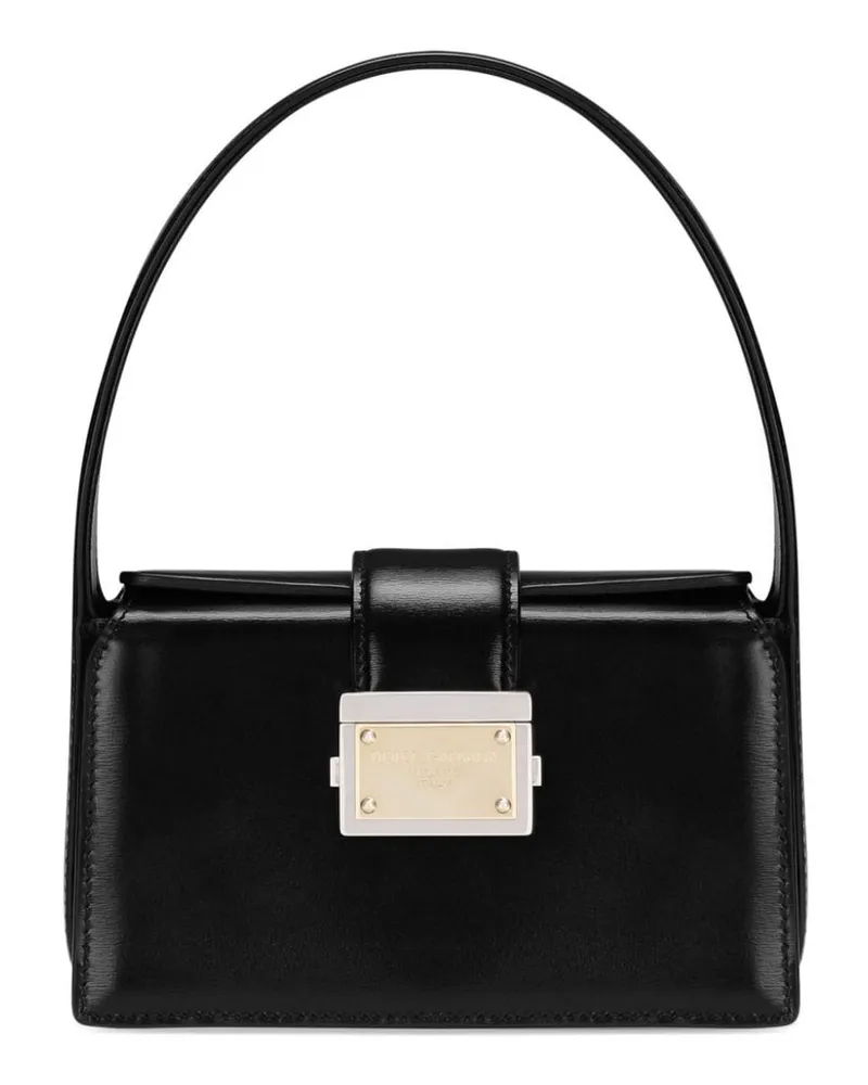 Dolce & Gabbana Handtasche mit Logo - Schwarz Schwarz