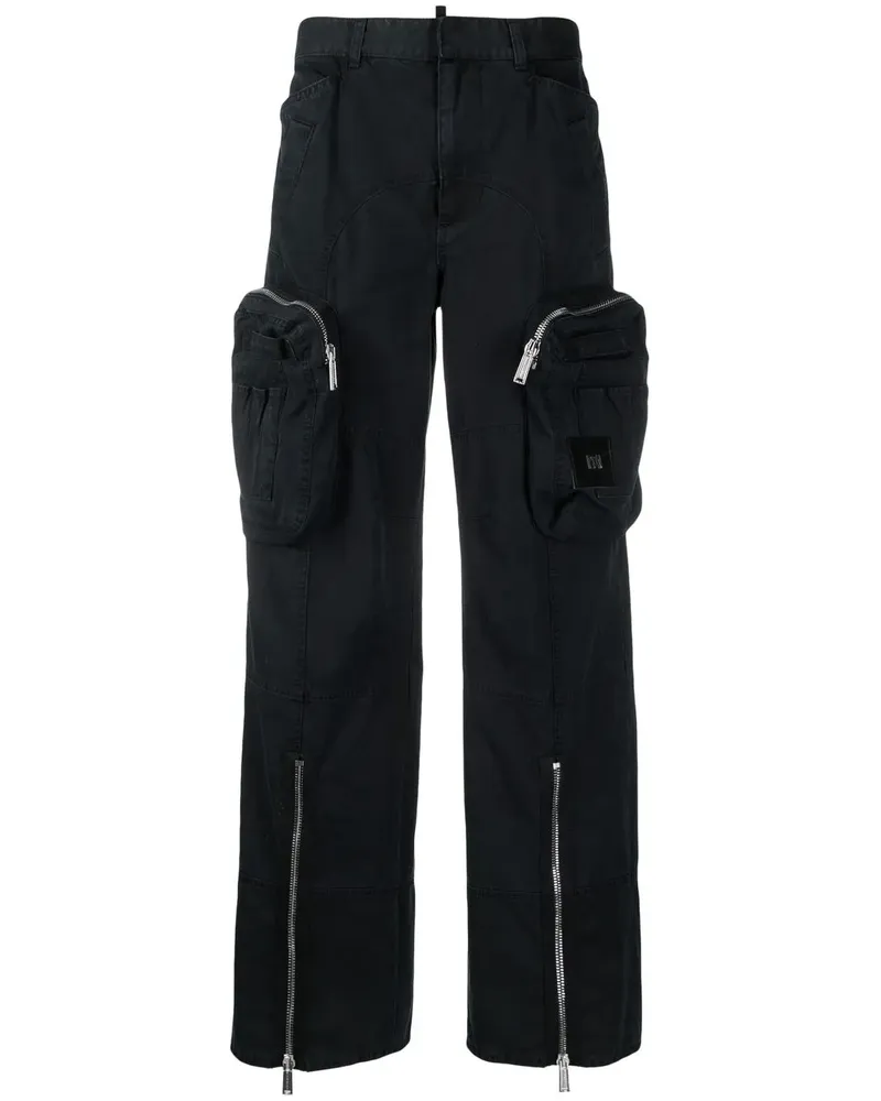 Dsquared2 Klassische Cargohose - Schwarz Schwarz
