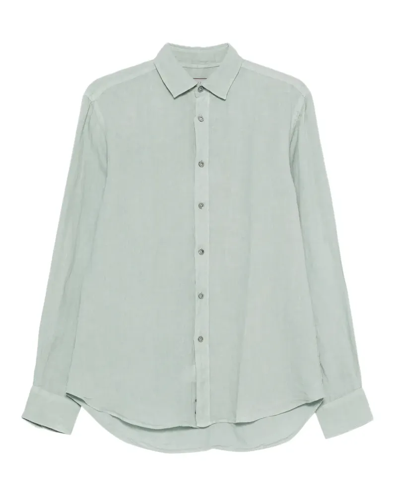 Canali point-collar shirt - Grün Grün