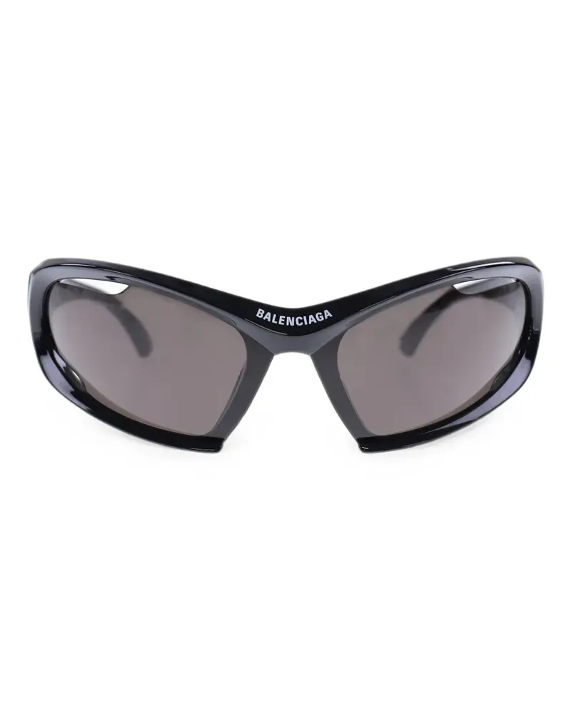 Balenciaga Dynamo rectangle sunglasses - Schwarz Schwarz