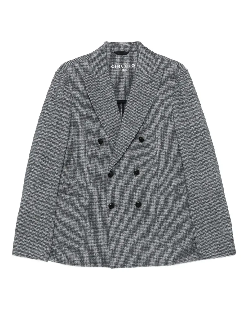CIRCOLO 1901 double-breasted houndstooth blazer - Blau Blau