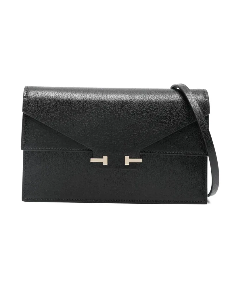 Tom Ford mini Aube logo clutch bag - Schwarz Schwarz