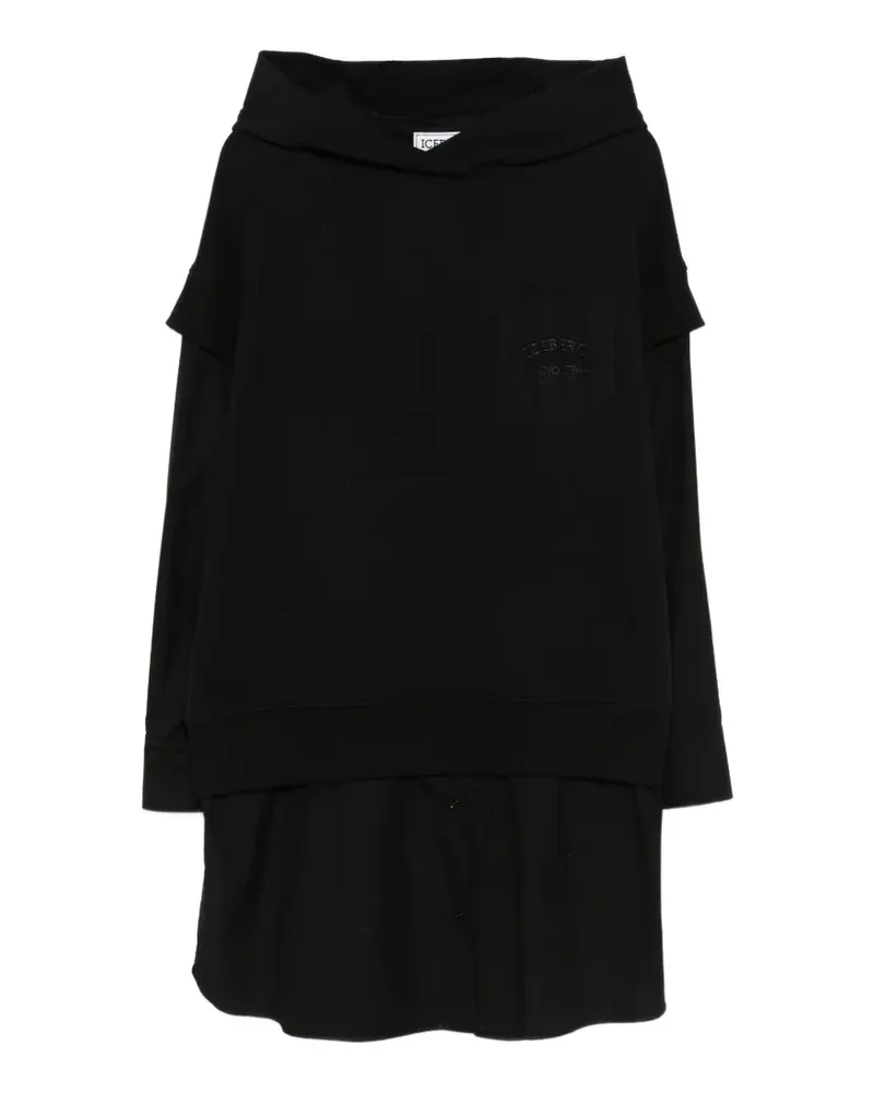 Iceberg Kleid mit Kapuze - Schwarz Schwarz