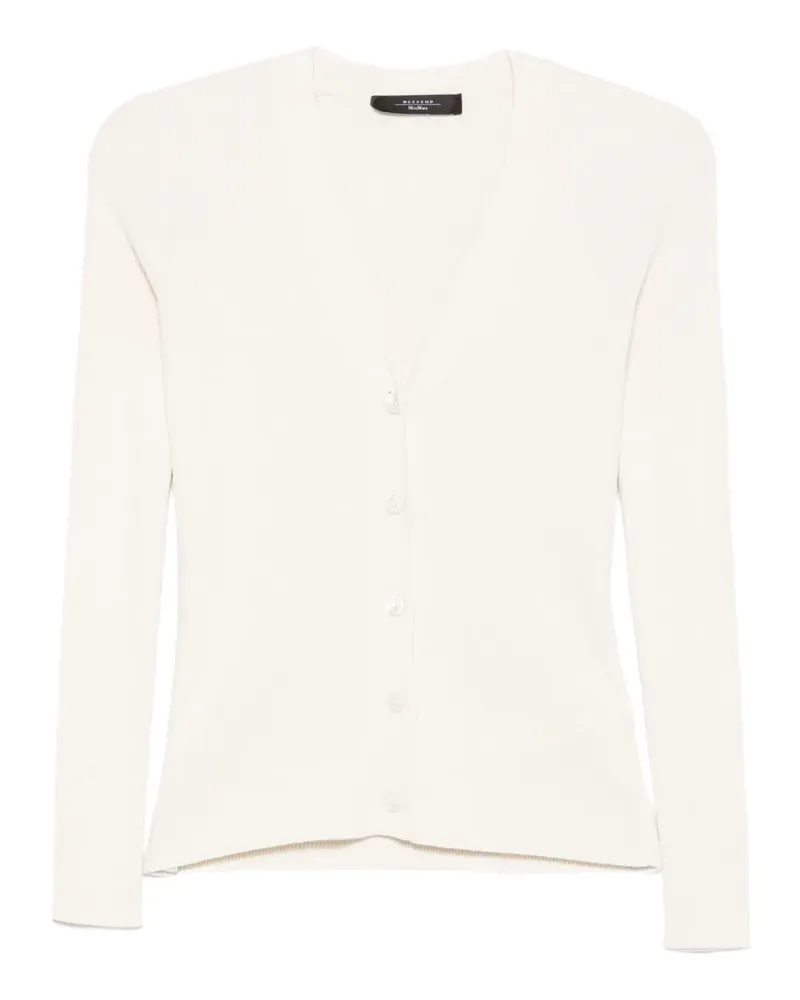 Max Mara Gerippter Cardigan - Nude Nude