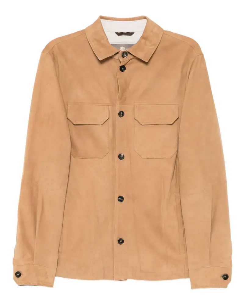 N.Peal Bridgehampton Wildlederjacke - Braun Braun