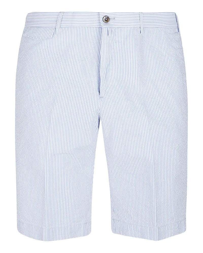 PT TORINO Gestreifte Shorts - Weiß Weiß