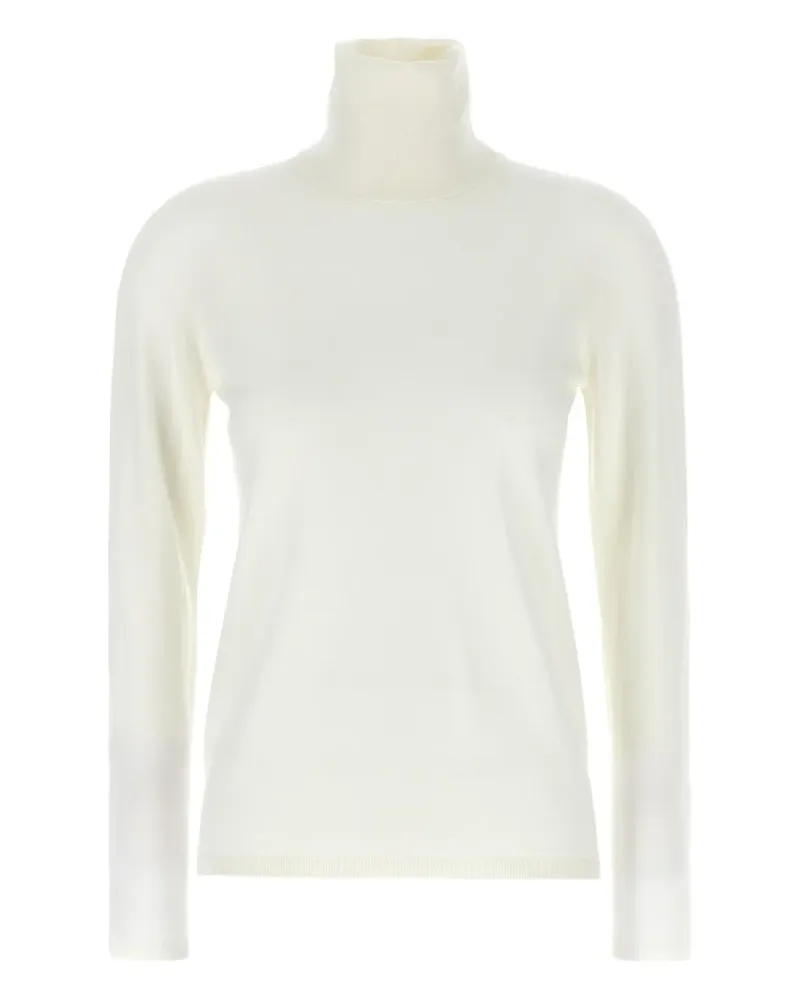 Max Mara Pullover mit Stehkragen - Weiß Weiß