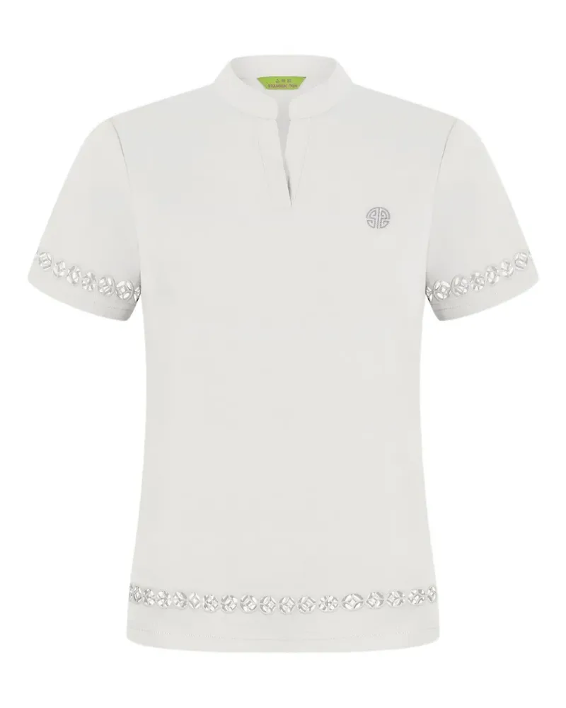 Shanghai Tang T-Shirt aus Baumwolle - Weiß Weiß