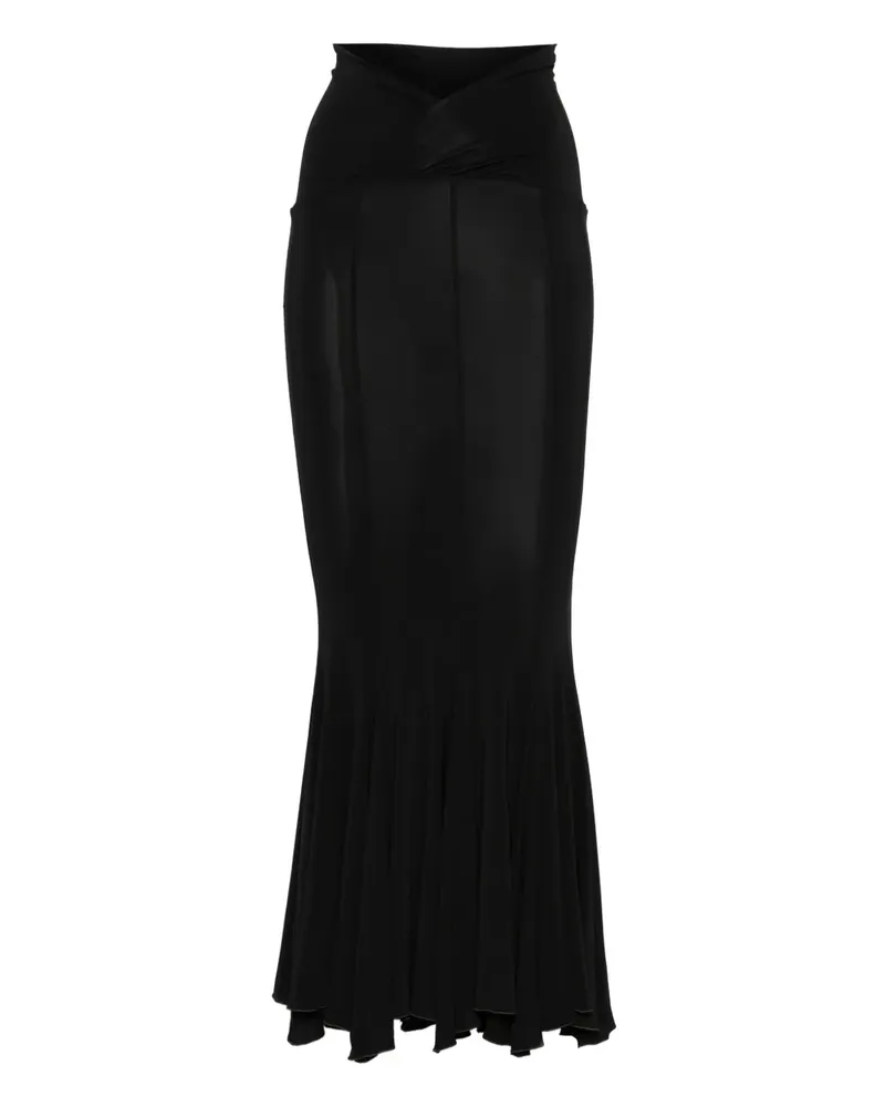 Nensi Dojaka panelled maxi skirt - Schwarz Schwarz