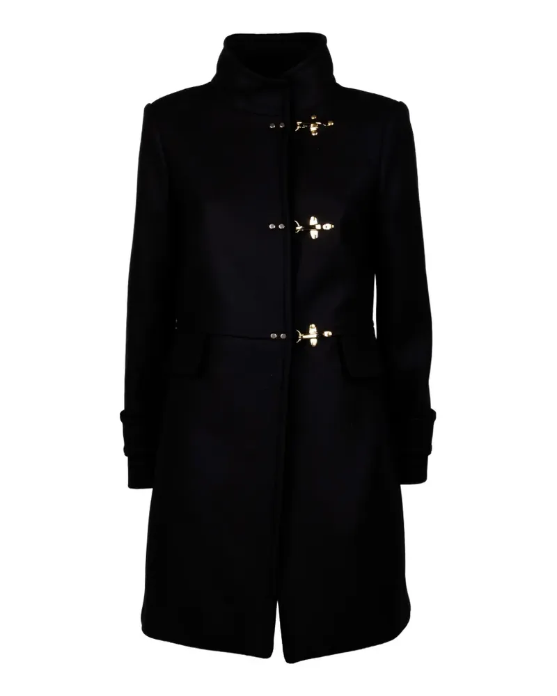 Fay toggle-fastening funnel-neck coat - Schwarz Schwarz
