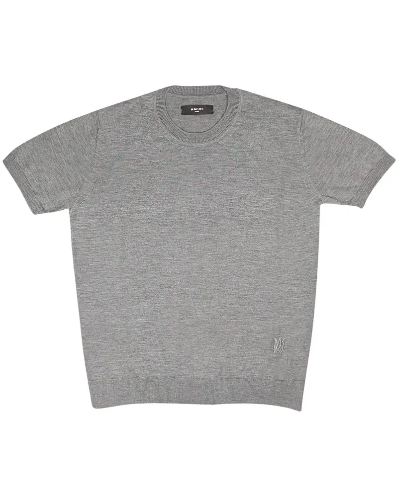 Amiri T-Shirt mit Logo-Stickerei - Grau Grau