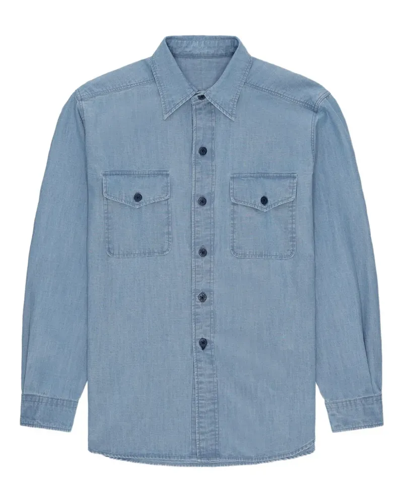 Fortela Hemdjacke mit doppelter Tasche - Blau Blau