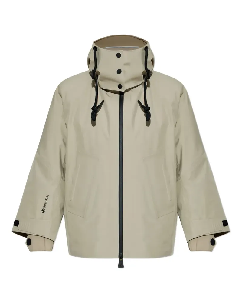 Moncler button hooded jacket - Nude Nude