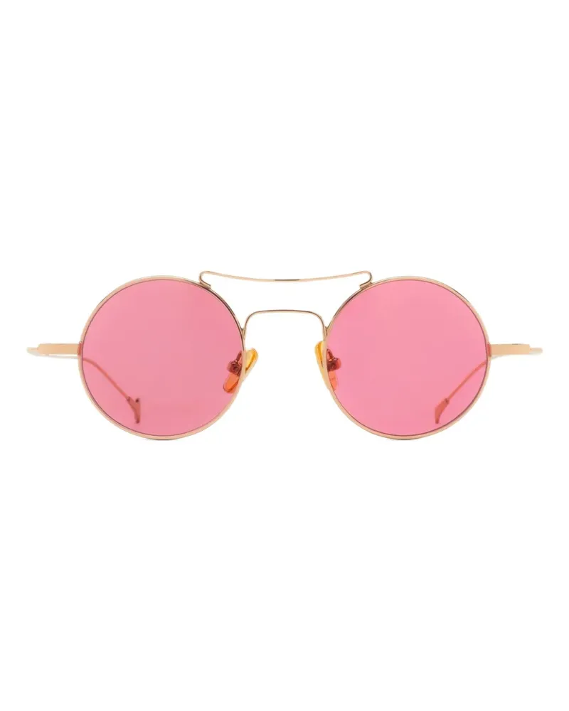 Eyepetizer Sonnenbrille mit rundem Gestell - Gold Gold