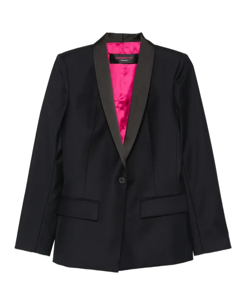 Barbara Bui satin-lapel blazer - Blau Blau