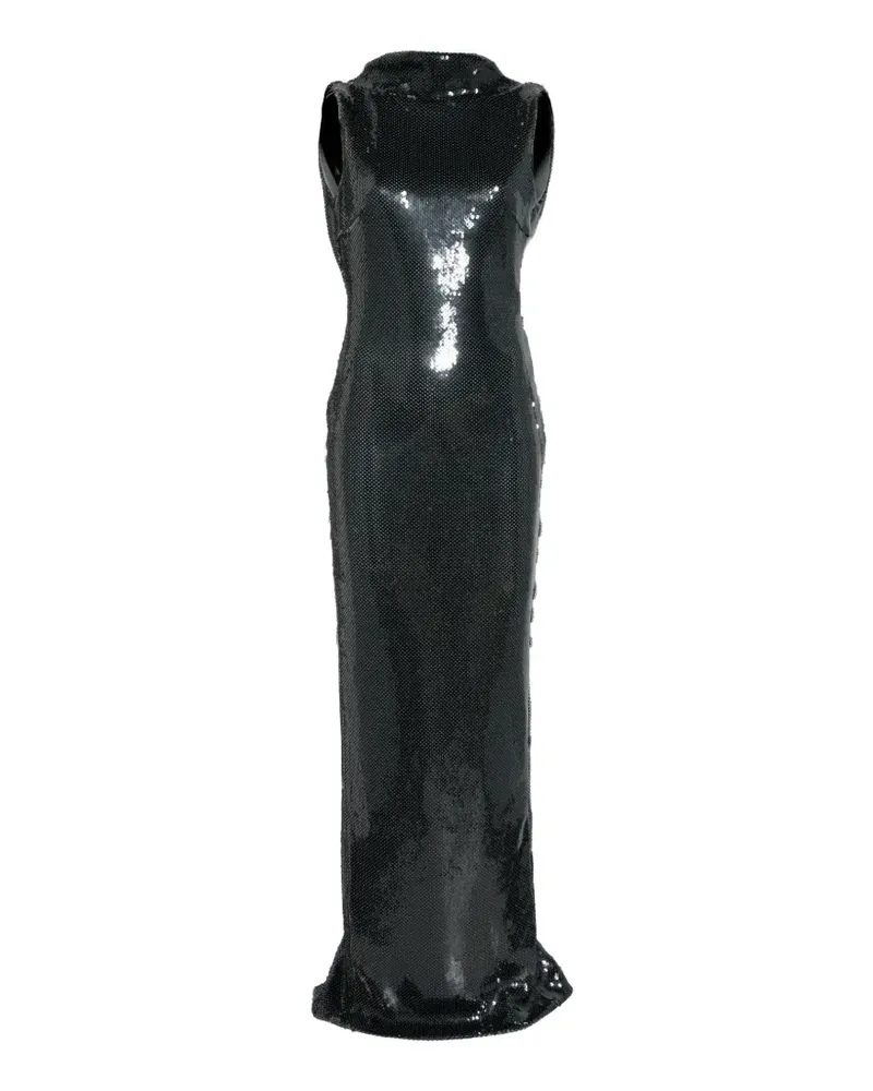 Retrofête Liela Kleid mit Pailletten - Schwarz Schwarz