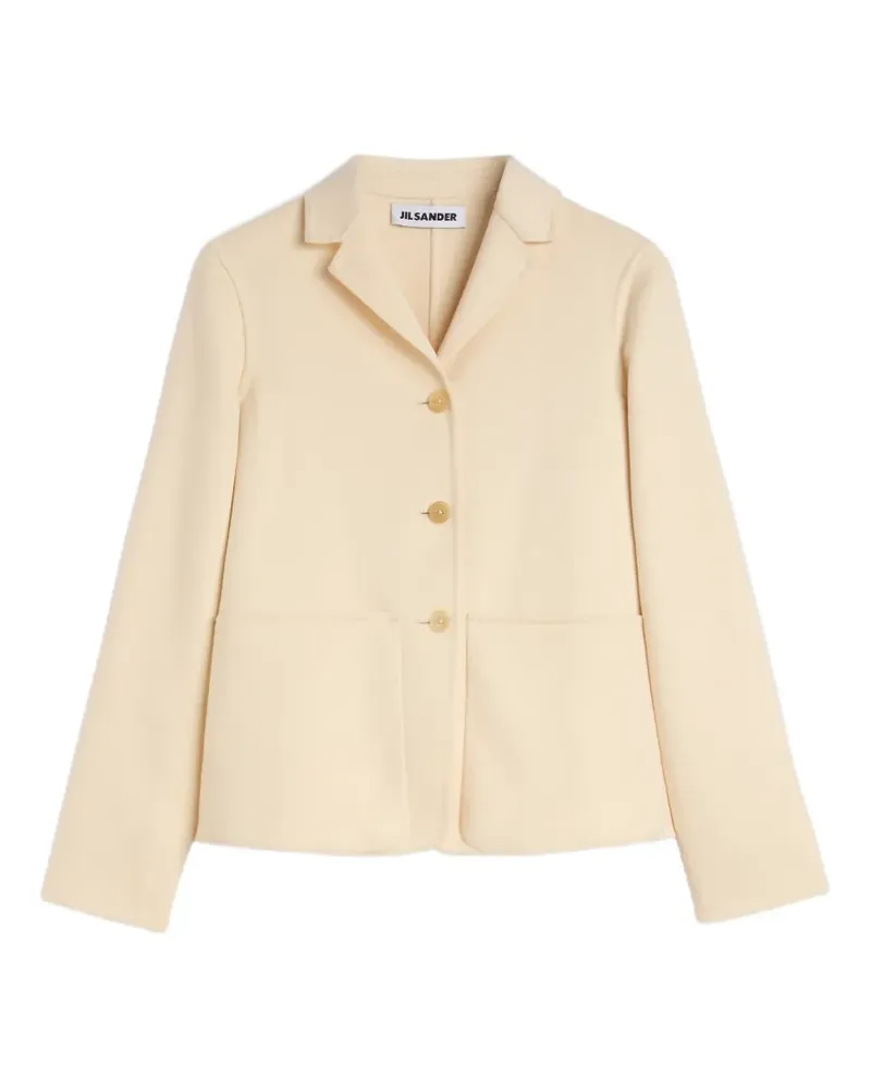 Jil Sander Double Jacke aus Kaschmir - Weiß Weiß