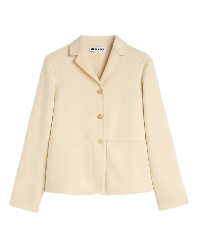 Jil Sander Double Jacke aus Kaschmir - Weiß Weiß