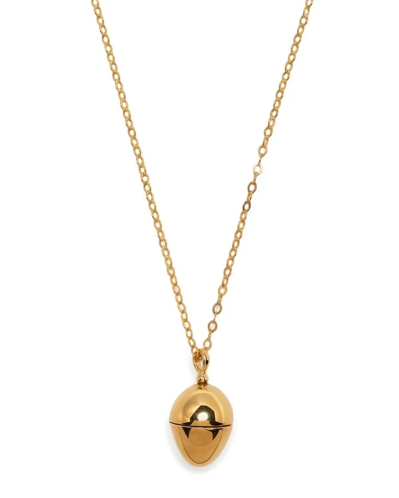 Dinny Hall Egg Locket Halskette Gold