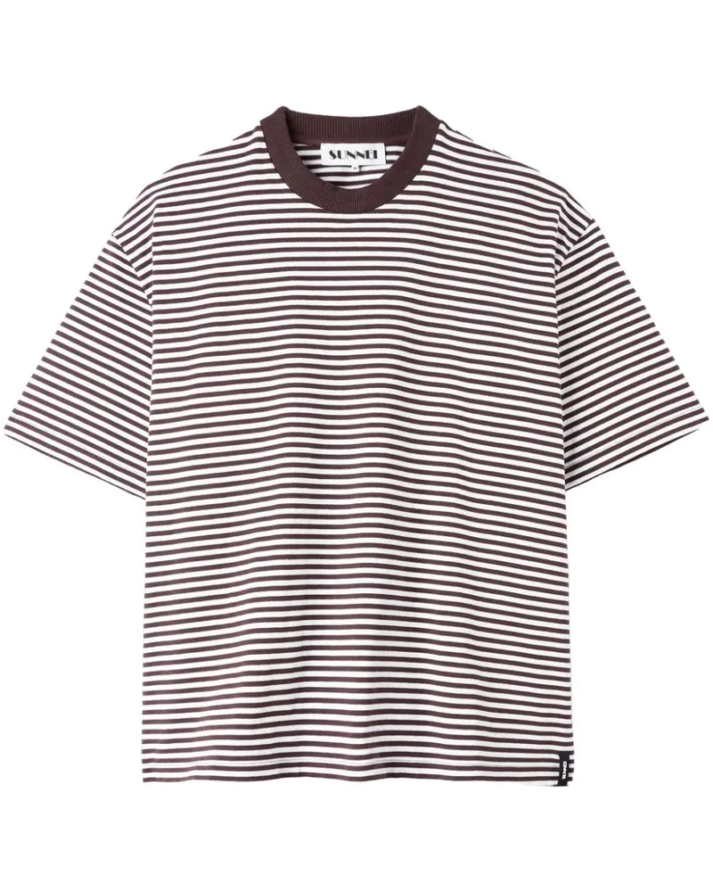 SUNNEI Gestreiftes T-Shirt - Weiß Weiß
