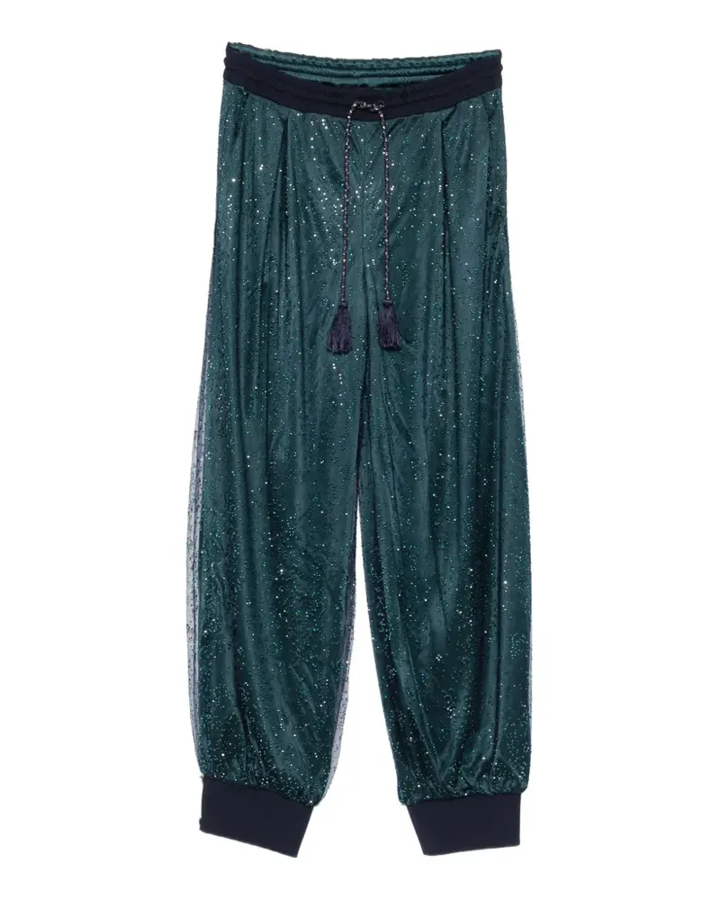 Giorgio Armani tassel drawstring trousers - Blau Blau