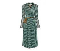 Wendbares Phoenix Wickelkleid - Blau