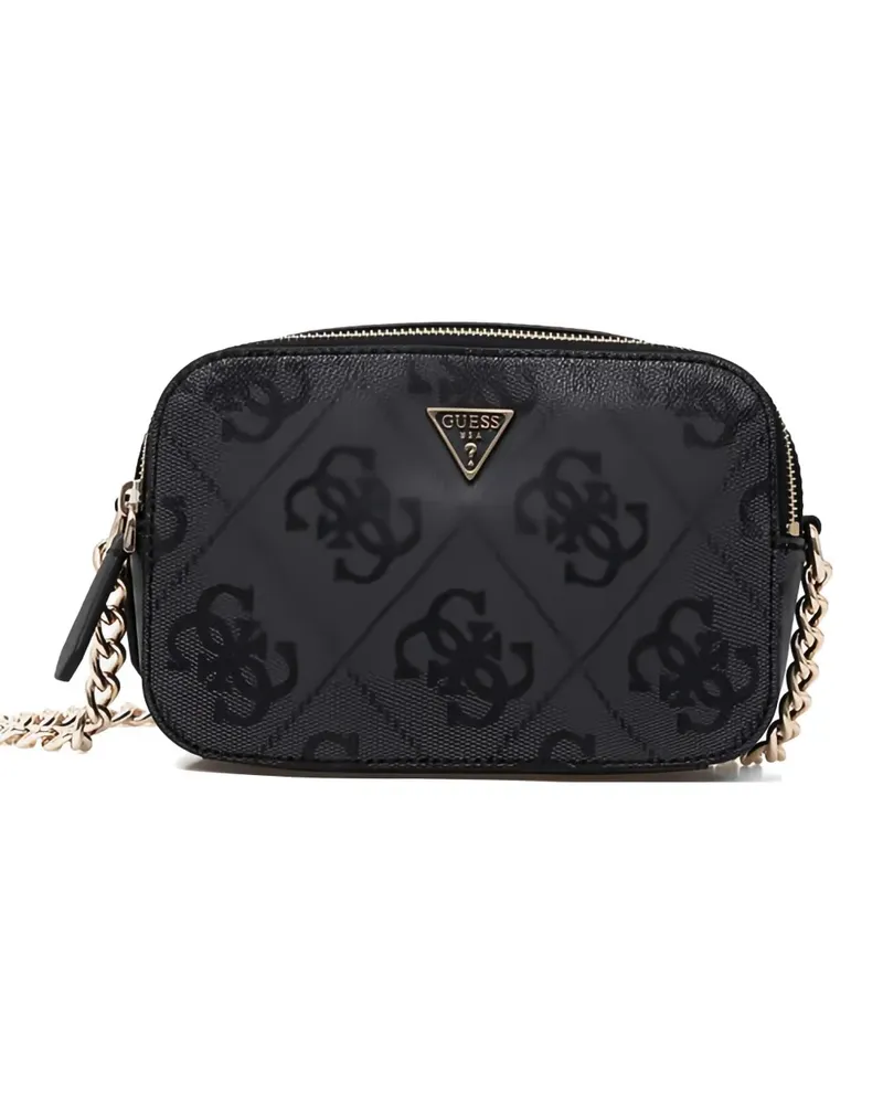 Guess monogram chain cross body bag - Grau Grau