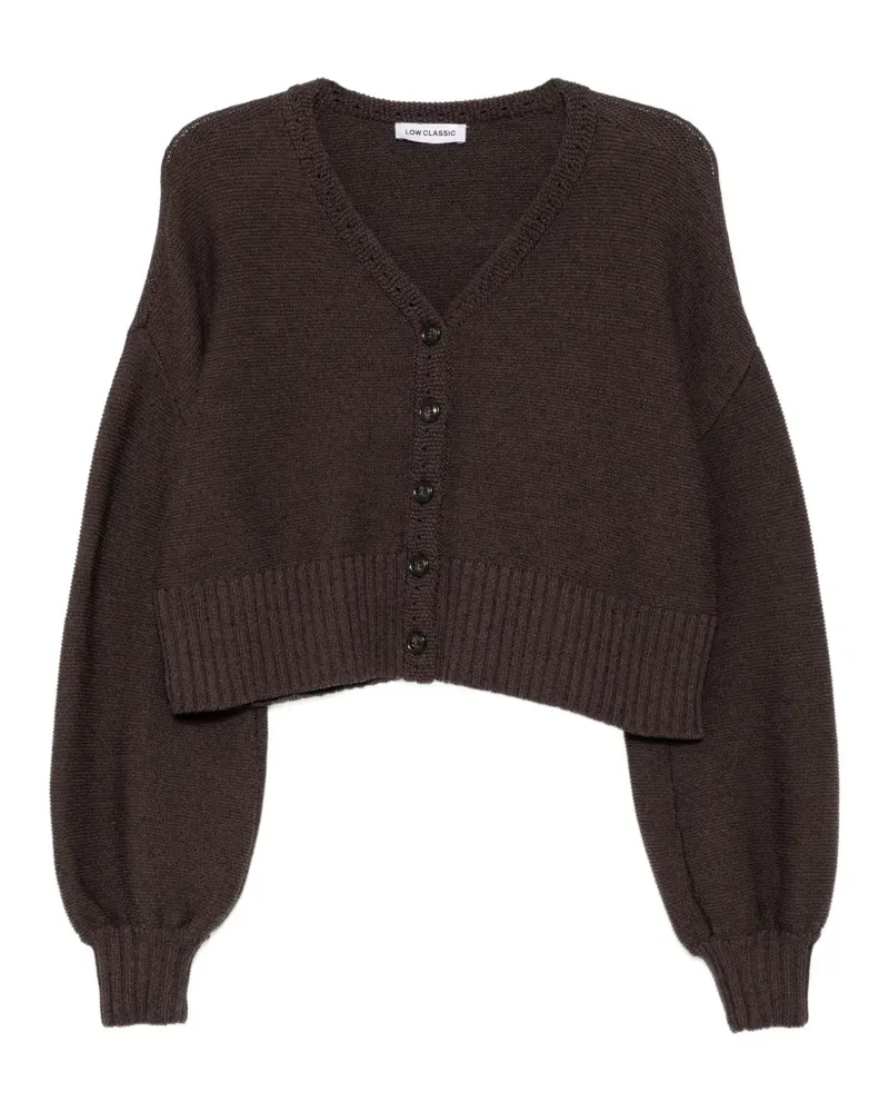 LOW CLASSIC puff-sleeve cardigan - Braun Braun