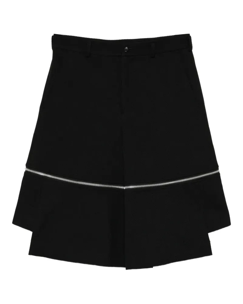 Comme des Garçons zip-detail shorts - Schwarz Schwarz