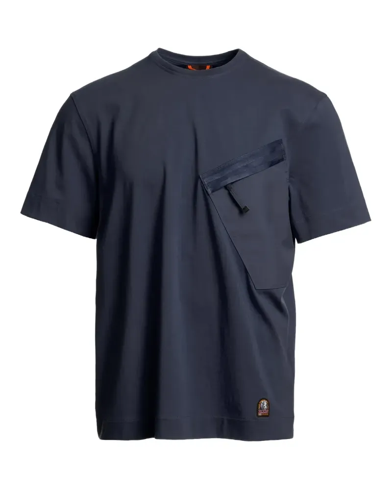 Parajumpers T-Shirt mit Brusttasche - Blau Blau