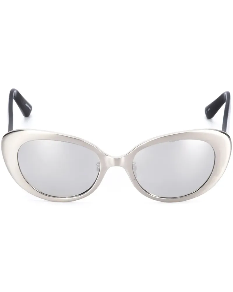 Linda Farrow Sonnenbrille mit Cat-Eye-Gestell - Metallic Metallic