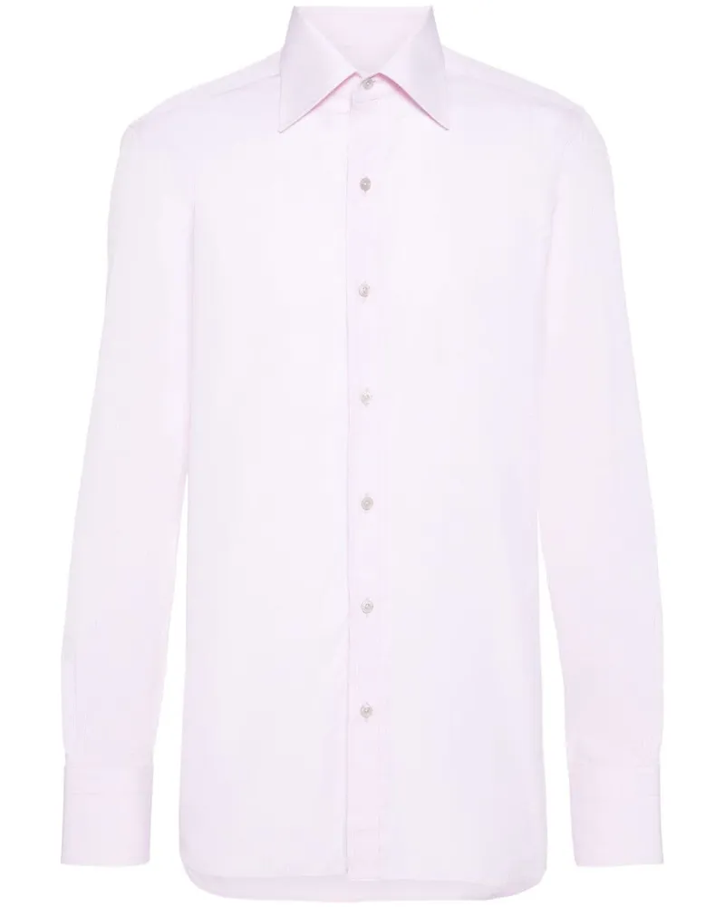 Tom Ford Hemd aus Popeline - Rosa Rosa