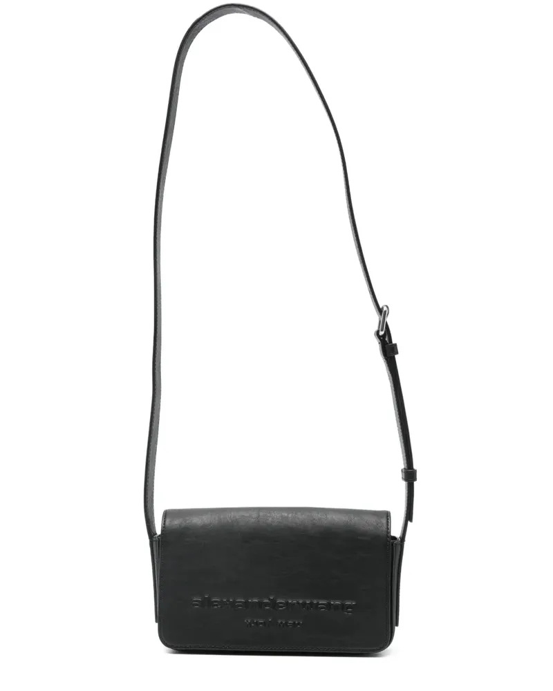 Alexander Wang embossed-logo cross body bag - Schwarz Schwarz