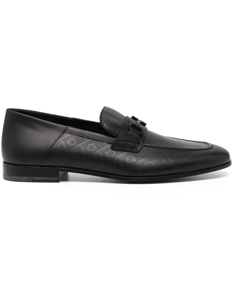 Ferragamo Loafer mit Gancini-Detail - Schwarz Schwarz