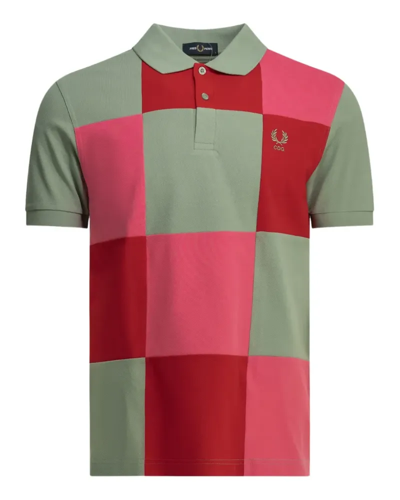 Comme des Garçons x Fred Perry logo-embroidered polo shirt - Grün Grün