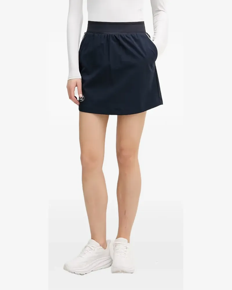 EA7 Logo-print active mini skirt - Blau Blau