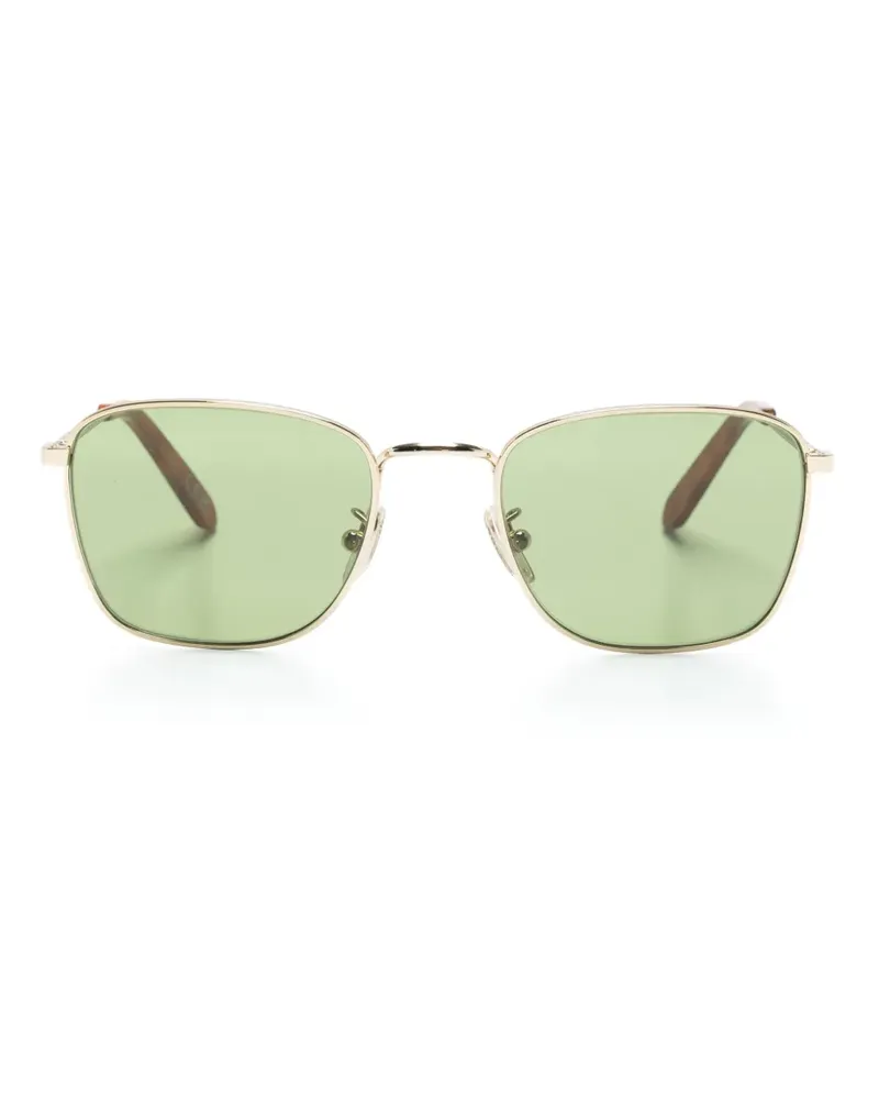 RETROSUPERFUTURE Eckige Strand Sonnenbrille - Gold Gold