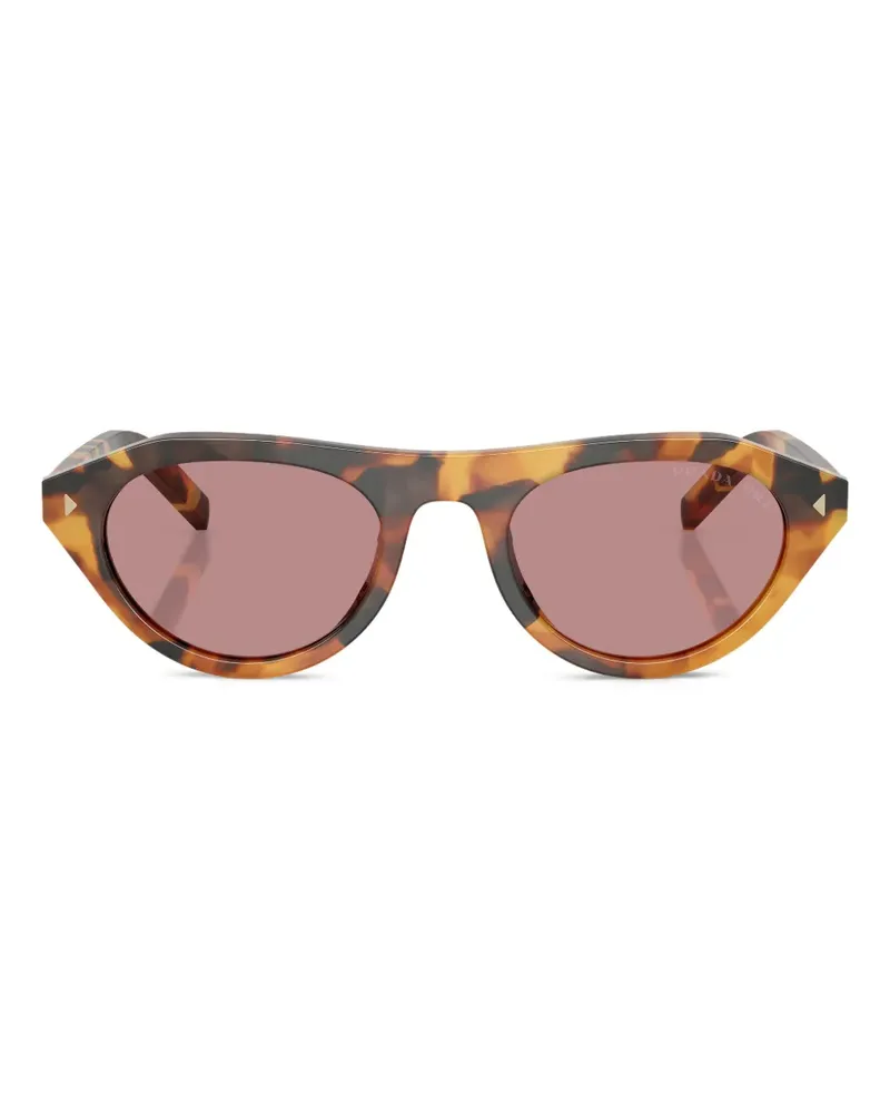 Prada Cat-Eye-Brille in Schildpattoptik - Braun Braun