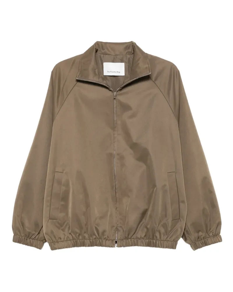 FRANKIE Shop Jacke mit elastischem Saum - Grün Grün