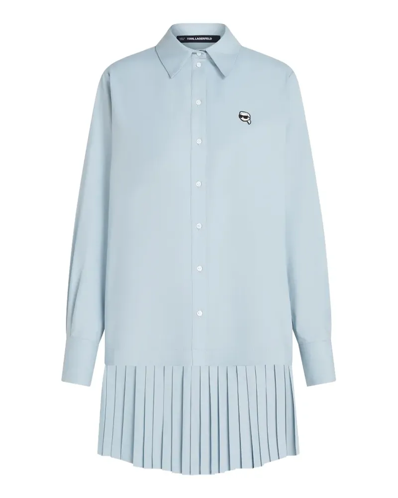Karl Lagerfeld Ikon Hemdkleid - Blau Blau