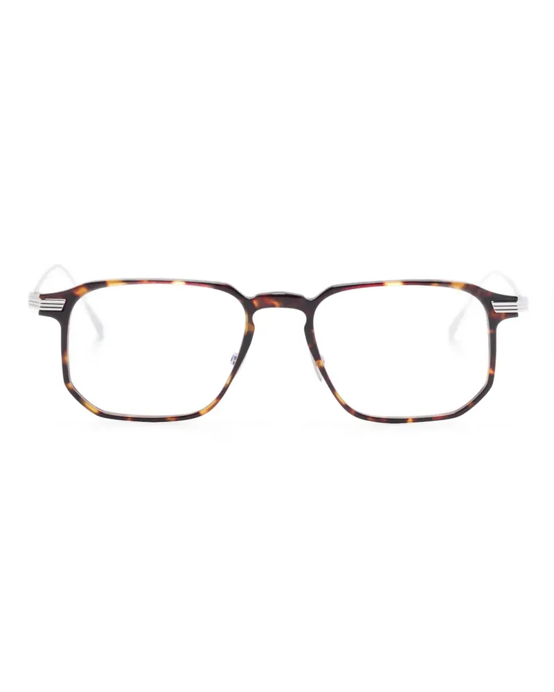Cutler and Gross Brille mit eckigem Gestell - Braun Braun