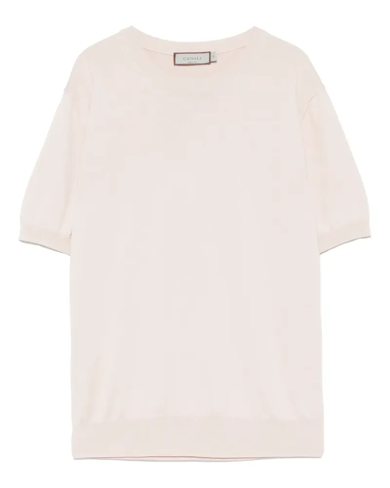 Canali Klassisches T-Shirt - Rosa Rosa