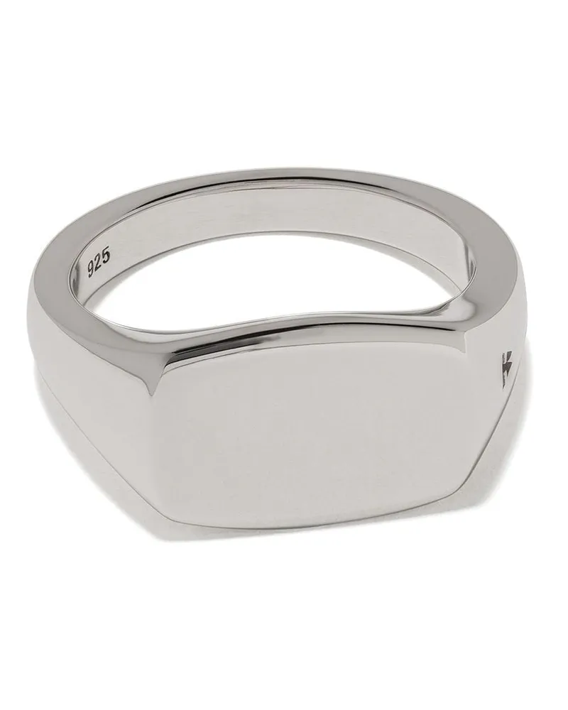 Tom Wood Michael' Ring mit Gravur - Silber Silber