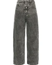 Maison Margiela Boyfriend-Jeans mit hohem Bund Grau