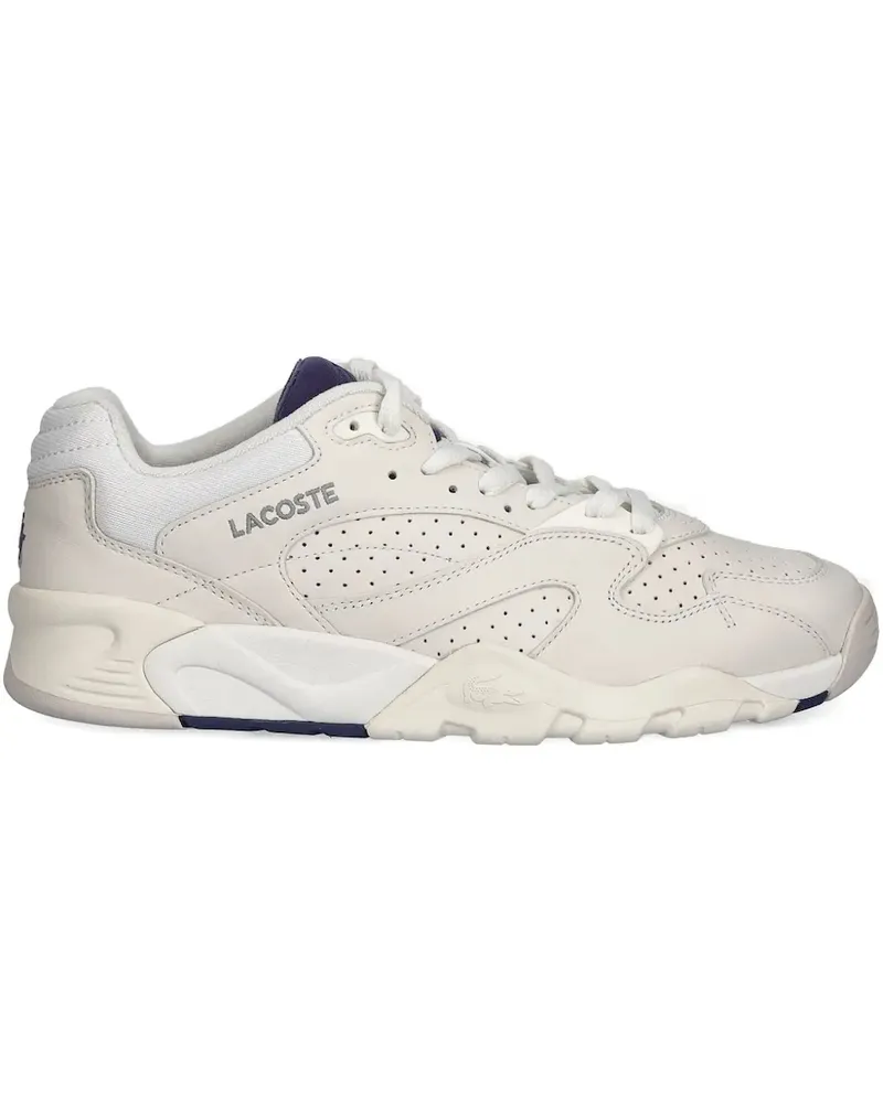 Lacoste Perforierte Sneakers - Nude Nude