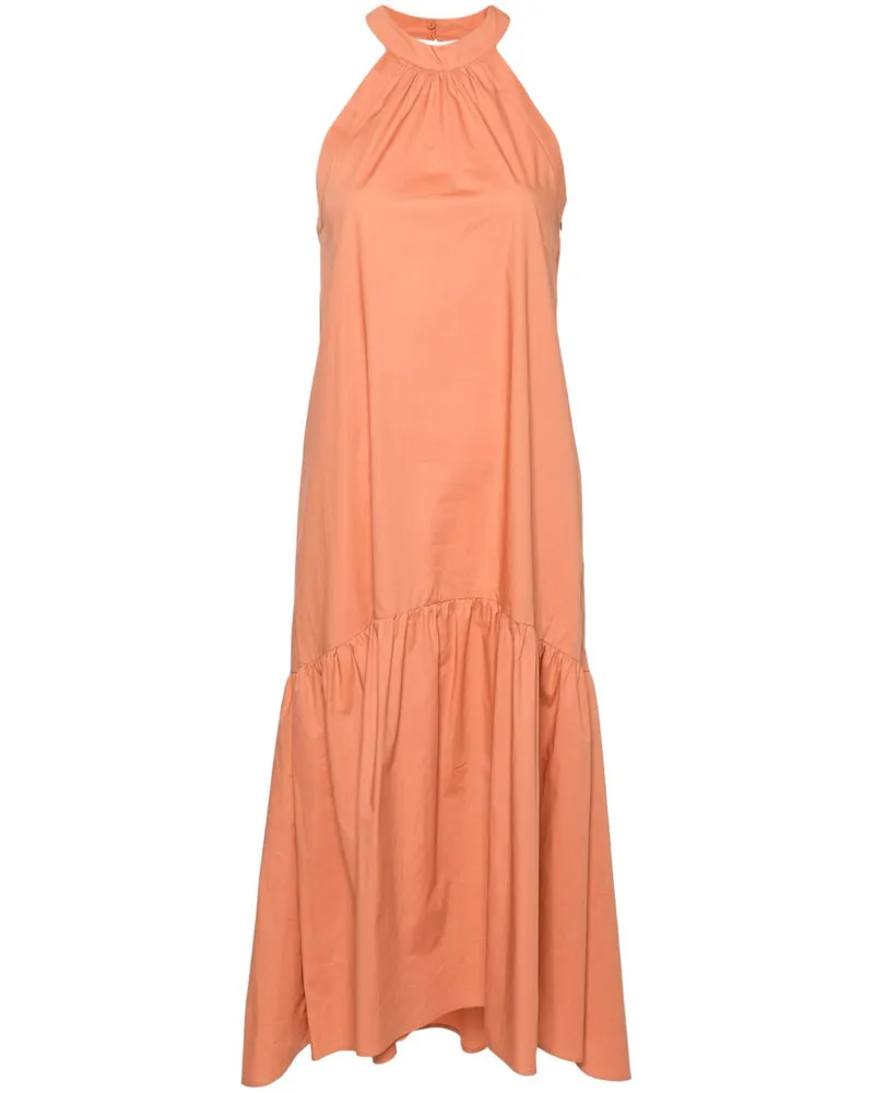 Twin-Set Maxikleid mit Neckholder - Orange Orange